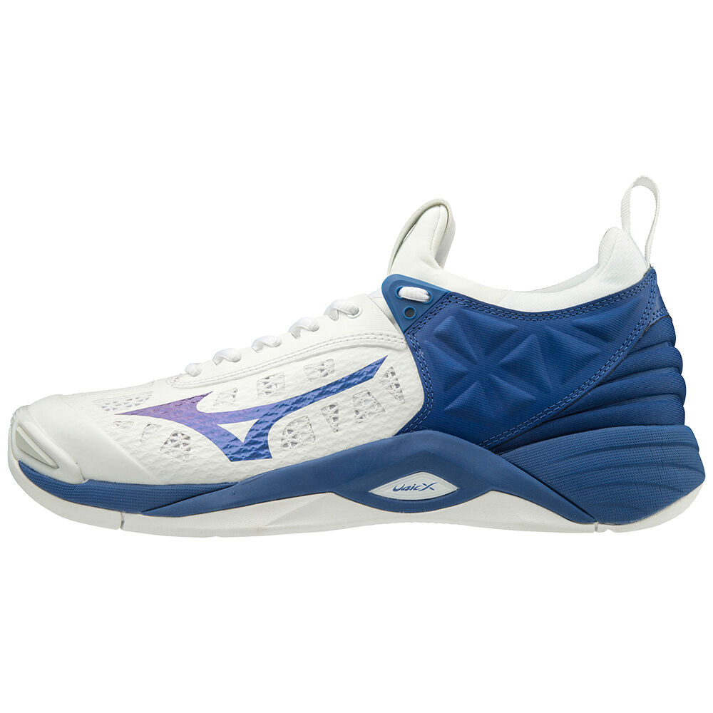 Mizuno WAVE MOMENTUM Férfi Röplabda Cipő Fehér/Kék ECL678091